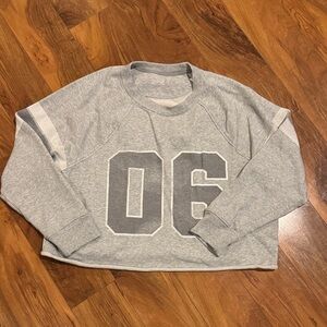 Aerie Gray Sweatshirt with Number Design